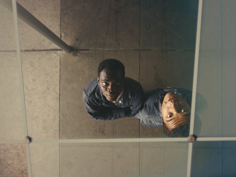 color still photo of two actors in Nickel Boys