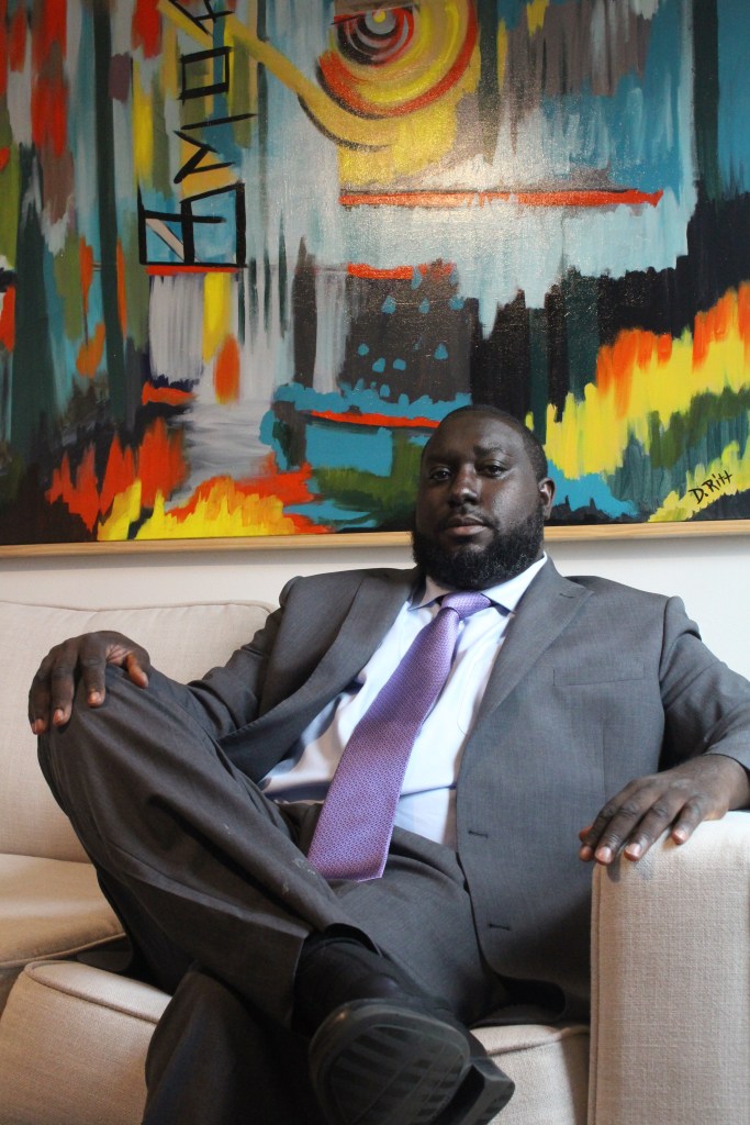 NoPixAfterDark Host Aaron Dante at his studio in Lauraville.
