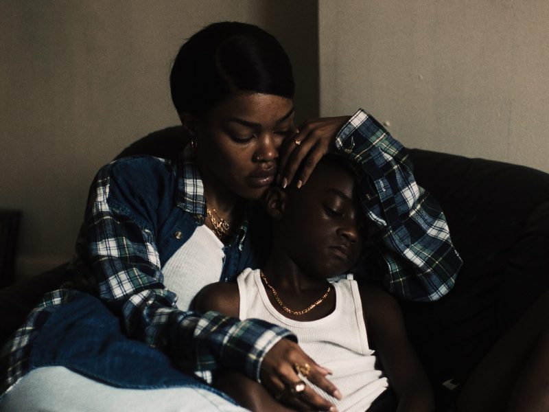 (L to R) Teyana Taylor stars as "Inez de la Paz" and Aaron Kingsley