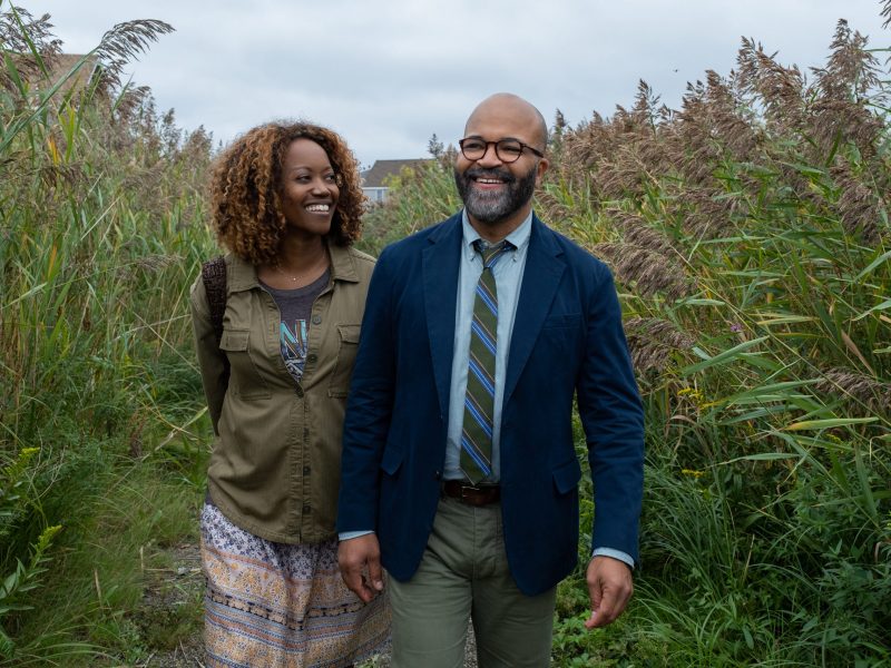 : Erika Alexander as Coraline and Jeffrey Wright as Thelonious “Monk” Ellison in Cord Jefferson’s “American Fiction.”