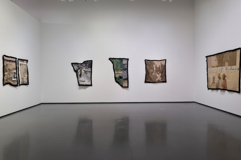 A series of artworks in a gallery at the Baltimore Museum of Art.