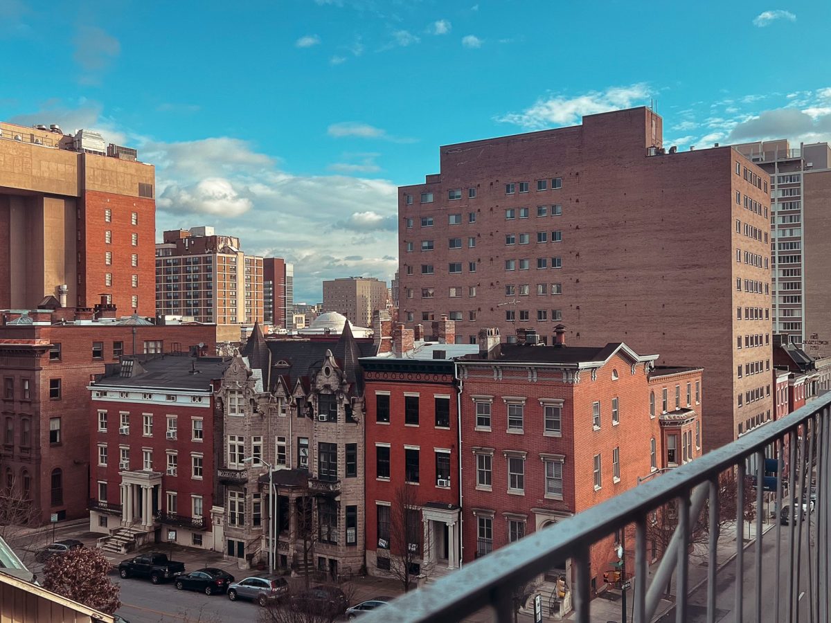 The view from a Baltimore City fire escape.