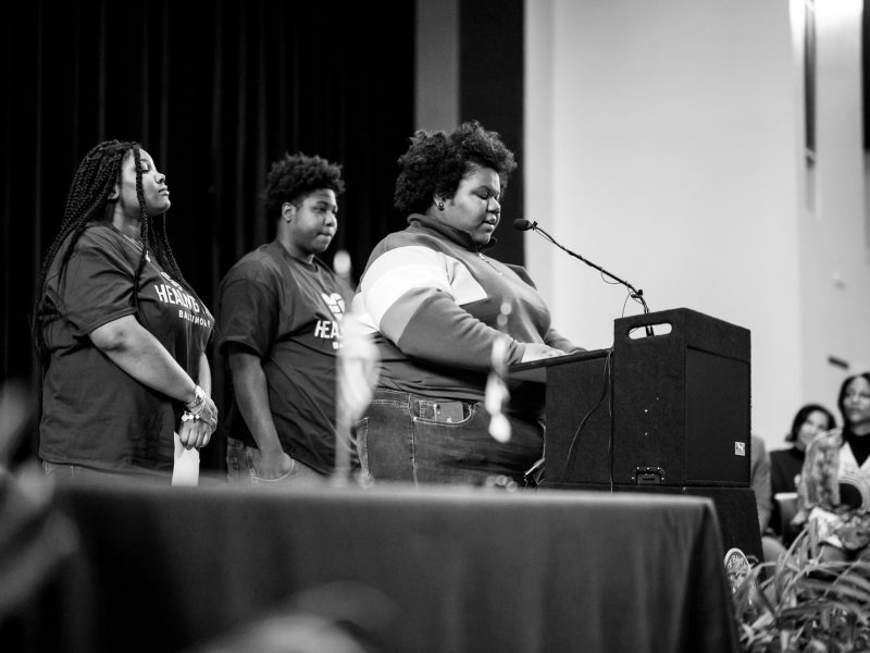 Students speak at Baltimore City Council Hearing