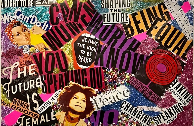 Collaged artwork