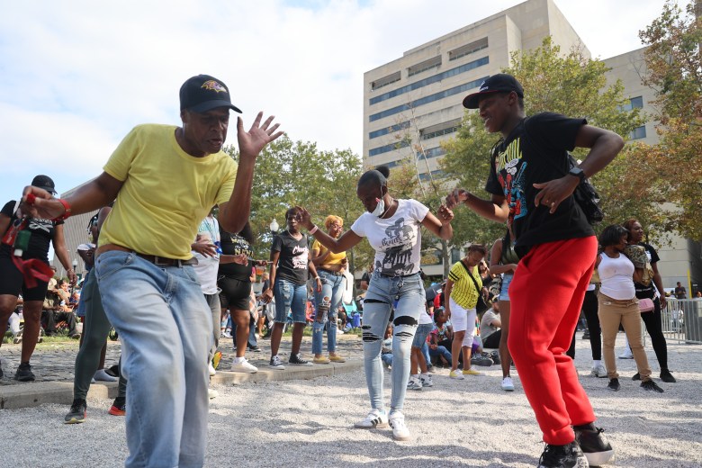 Various people dance