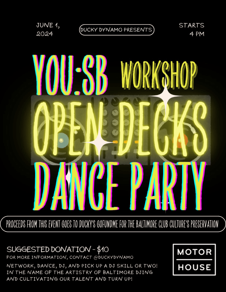 event flier for DJ workshop 
