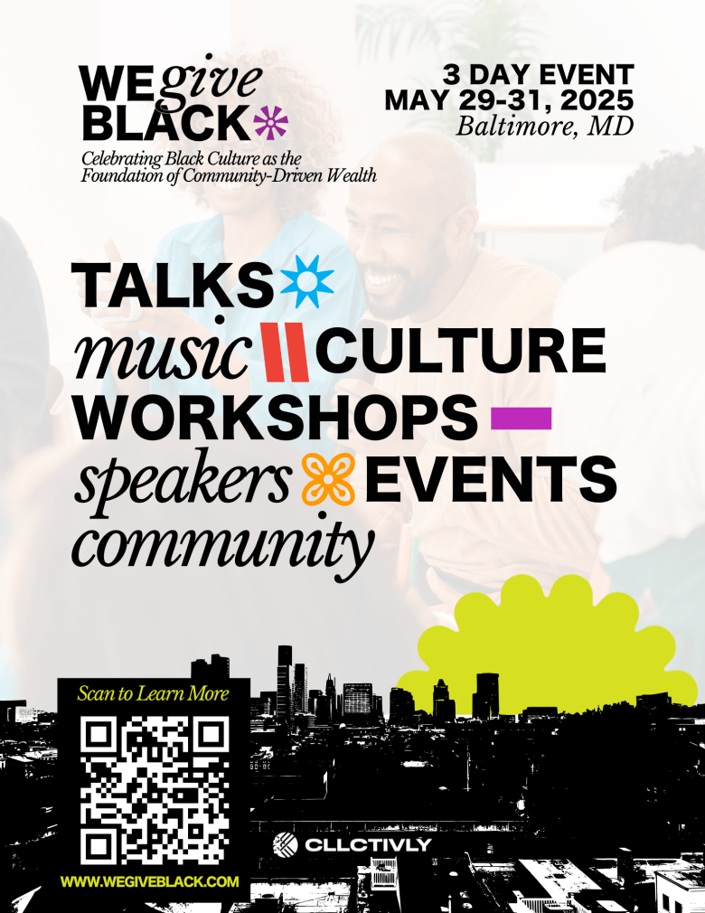 An image advertising the We Give Black festival.